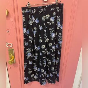 Becken Floral Black and Blue Culottes